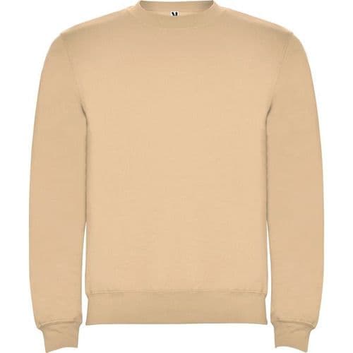 sudadera sin capucha clasica arena