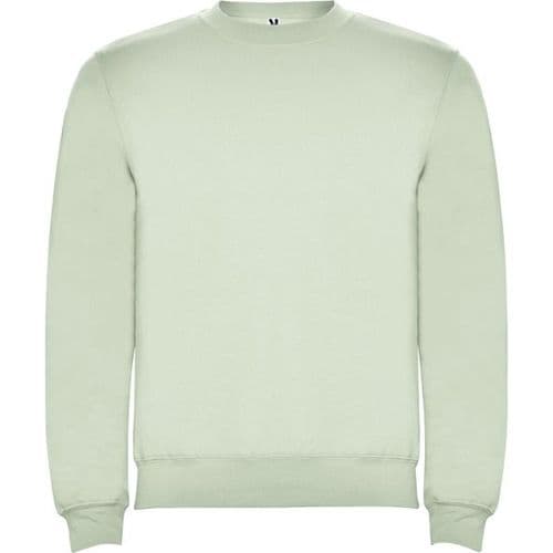 sudadera sin capucha clasica verde mist 
