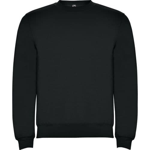 sudadera sin capucha clasica negra