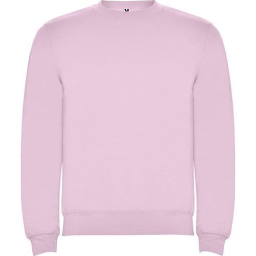 sudadera sin capucha clasica rosa