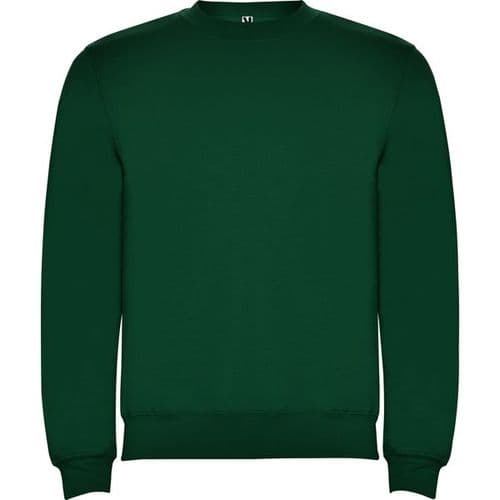 sudadera sin capucha clasica verde botella 