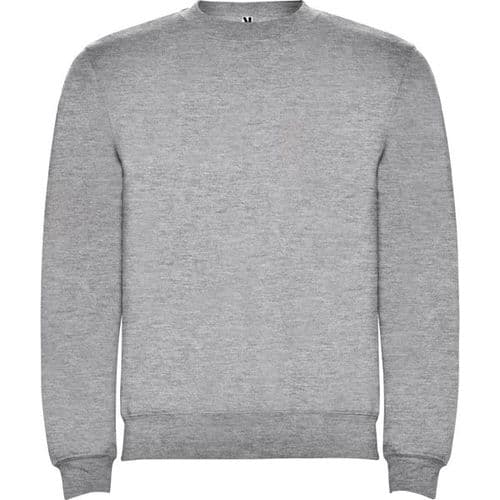 sudadera sin capucha clasica gris vigore