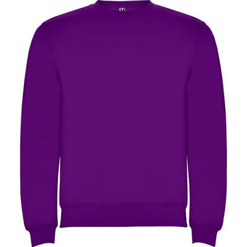 sudadera sin capucha clasica purpura