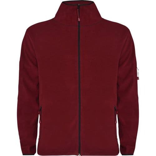 chaqueta polar cremallera roja