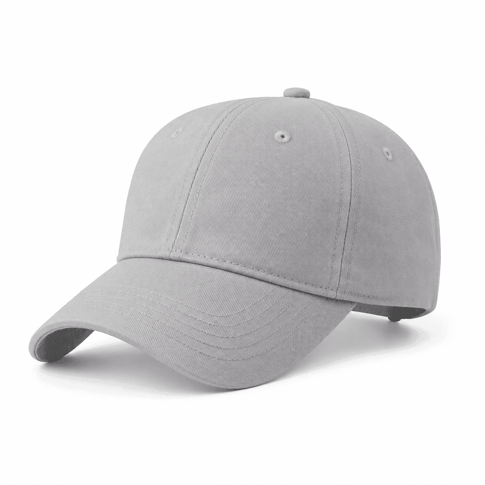 gorra en gris de algodon personalizada